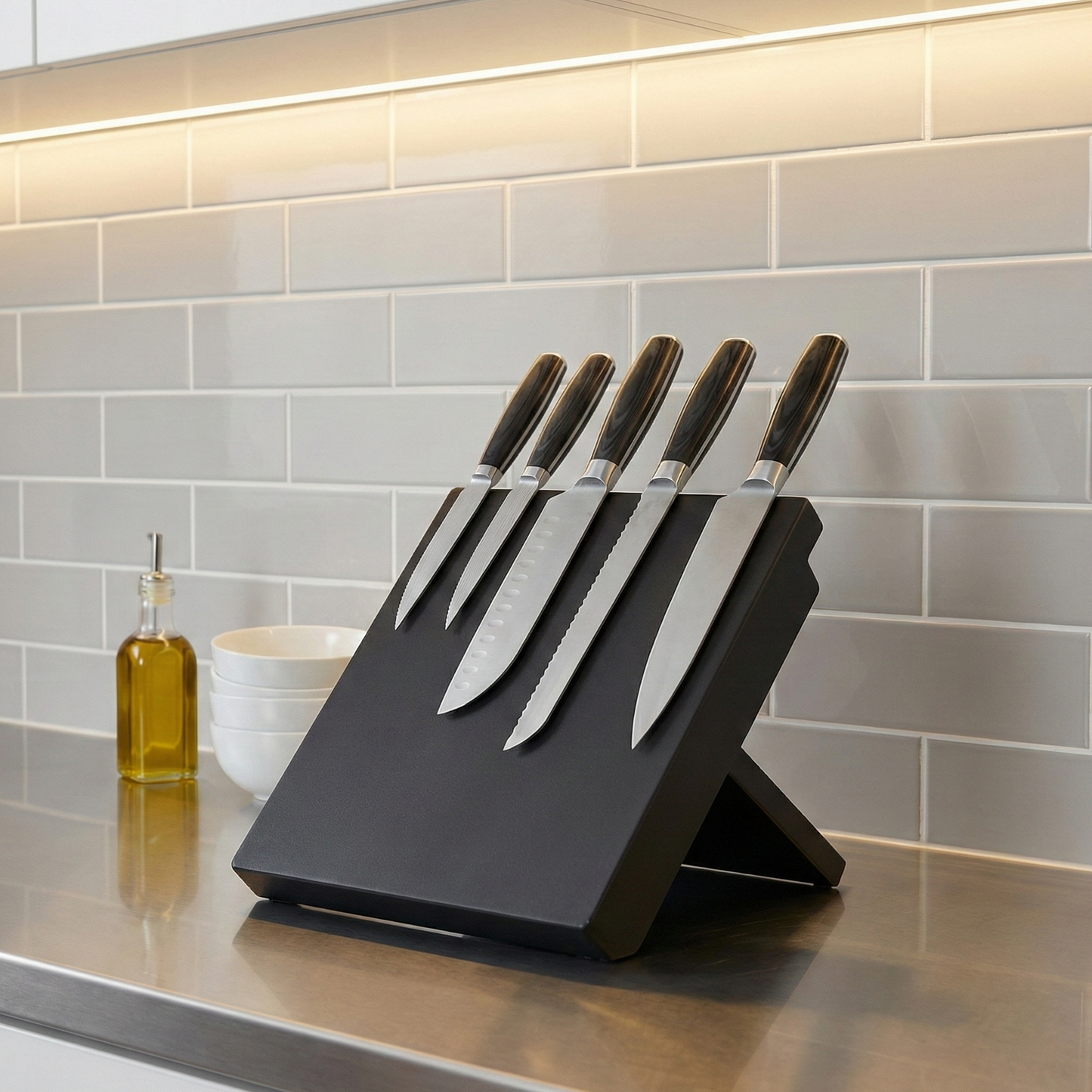 OSTRO™ Magnetic Knife Block